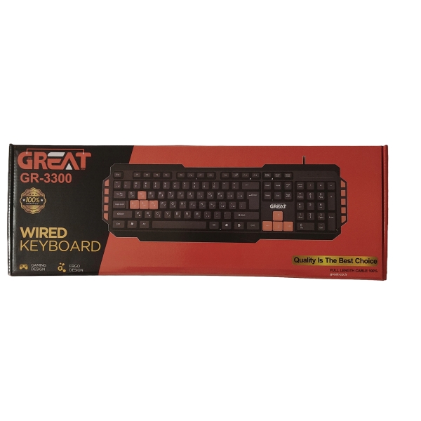 کیبورد گیمینگ برند Great مدل GR-3300 - تصویر 3