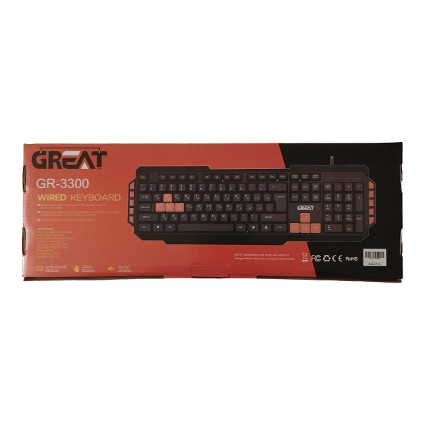 کیبورد گیمینگ برند Great مدل GR-3300 - تصویر 2