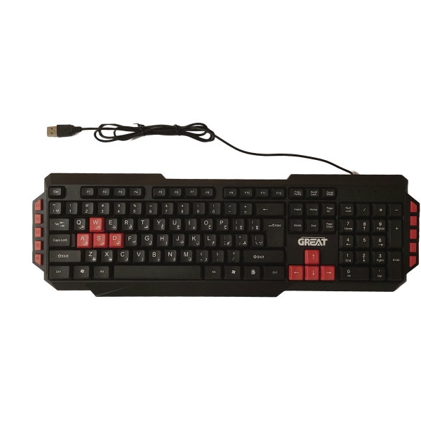 کیبورد گیمینگ برند Great مدل GR-3300